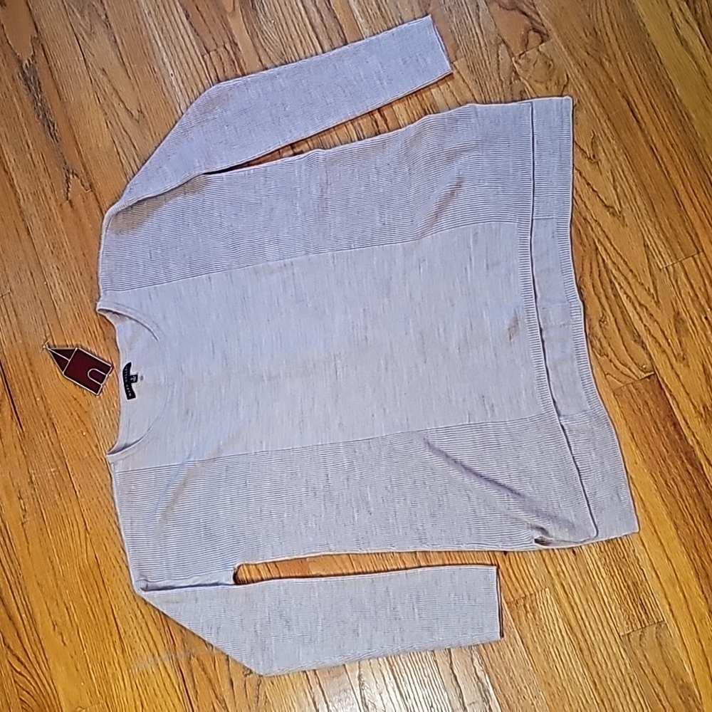 Napa Valley buttons down the back tan lightweight sweater/shirt size S
